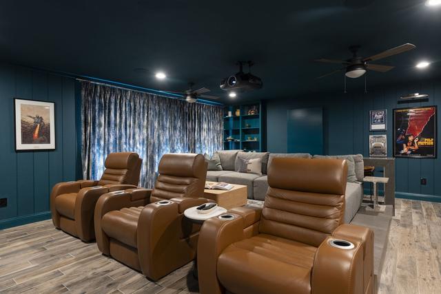 Media Room Transformation in Arlington, TX, finished remodel photo 1