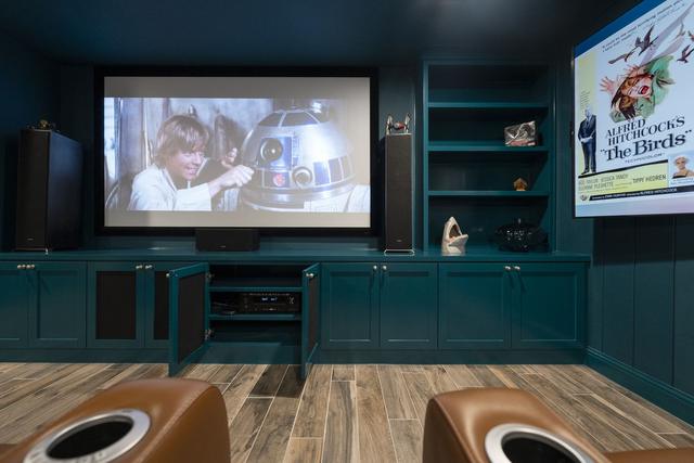 Media Room Transformation in Arlington, TX, finished remodel photo 4