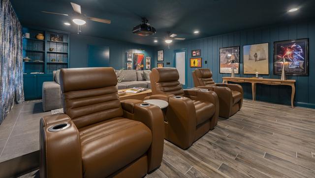 Media Room Transformation in Arlington, TX, finished remodel photo 11